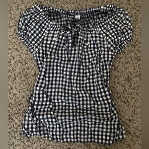 [SOLD] Cute Girly Ruffled Checkered Blouse